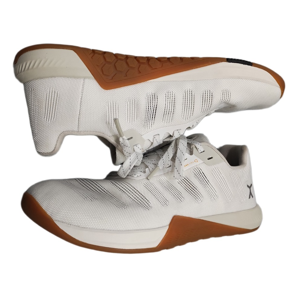 Flux Footwear Adapt Graphene XT Sneakers Womens US 8.5 White Brown Athletic EUC